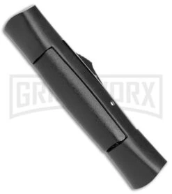 AKC 007 Concord Black OTF Automatic Knife - Satin Dagger -Akc Sales Store AKC 007 Concord Auto Black Satin Dagger BHQ 158279 jr side large