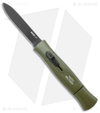 AKC 007 Concord NATO Military OTF Automatic Knife OD Green (3.25" Black Flat) 3 AKC 007 Concord NATO Military OTF Automatic Knife OD Green (3.25" Black Flat)