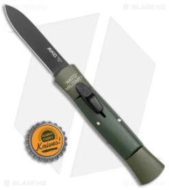 AKC 007 Concord NATO Military OTF Automatic Knife Green (2.75" Black Flat) -Akc Sales Store AKC 007 Concord NATO Military OTF Auto Green Black Flat BHQ 159710 jr bottlecap