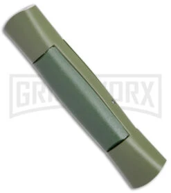 AKC 007 Concord NATO Military Green OTF Automatic Knife - Black Flat -Akc Sales Store AKC 007 Concord NATO Military OTF Auto Green Black Flat BHQ 159710 jr side large