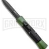 AKC 007 Concord Green/Black OTF Automatic Knife - Dagger Black -Akc Sales Store AKC 007 Concord OTF Auto Dagger Green Black Black BHQ 96479 jr large