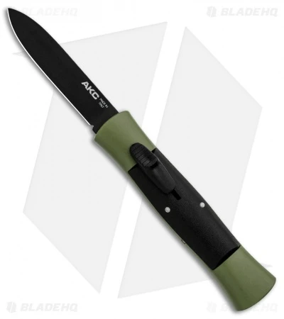 AKC Concord OTF Automatic Knife Green/Black (2.75" Black Flat) 3 AKC Concord OTF Automatic Knife Green/Black (2.75" Black Flat)