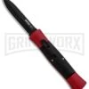 AKC 007 Concord Red/Black OTF Automatic Knife - Dagger Black -Akc Sales Store AKC 007 Concord OTF Red Black Dagger GX 30497 jr large