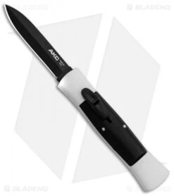 AKC 007 Concord OTF Automatic Dagger Knife White/Black (2.75" Black)