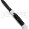 AKC 007 Concord White/Black OTF Automatic Knife - Flat Black