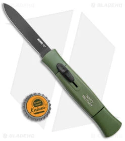 AKC 077 Concord OTF Automatic Knife NATO Military Green (3.25" Black Flat) -Akc Sales Store AKC 077 Concord OTF Auto NATO Military Green Black Flat BHQ 50796 jr bottlecap