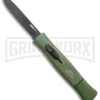 AKC 077 Concord NATO Military Green OTF Automatic Knife - Black Plain -Akc Sales Store AKC 077 Concord OTF Auto NATO Military Green Black Flat BHQ 50796 jr large