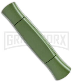 AKC 077 Concord NATO Military Green OTF Automatic Knife - Black Plain -Akc Sales Store AKC 077 Concord OTF Auto NATO Military Green Black Flat BHQ 50796 jr side large