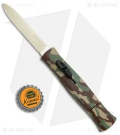 AKC 077 Concord OTF Automatic Knife Green Camo (3.25" Gold ) -Akc Sales Store AKC 077 Concord OTF Green Camo Gold BHQ 72047 jr bottlecap 2