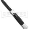 AKC 077 Concord Polish/Black OTF Automatic Knife - Flat Black Plain -Akc Sales Store AKC 077 Concord Polish Black flat black plain BP 22707 er large