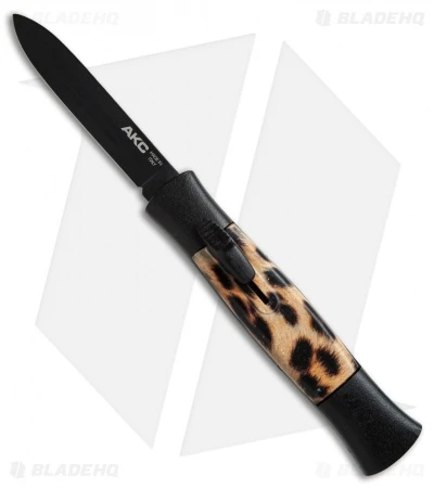 AKC 077 Concord OTF Automatic Knife Cheetah (3.25" Black Flat) 3 AKC 077 Concord OTF Automatic Knife Cheetah (3.25" Black Flat)