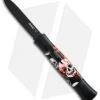 AKC 077 Concord OTF Automatic Knife Red/White Skull (3.25" Black Flat) -Akc Sales Store AKC 077 concord red white skull black BP 19133 er