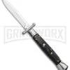 AKC 10" Italian Stiletto Swinguard Sim Horn Automatic Knife - Bayonet -Akc Sales Store AKC 10in Italian Swinguard Sim Horn Auto Bayo BHQ 138553 jr large