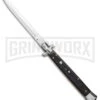 AKC 13" Italian Stiletto Dark Wood Automatic Knife -Dagger
