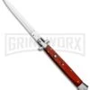AKC 13" Rosewood Automatic Italian Dagger Stiletto (Satin Plain)