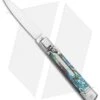 AKC 7.75" Slimline Lever Lock Clip Point Automatic Knife Abalone (3.2" Satin) 2 AKC 7.75" Slimline Lever Lock Clip Point Automatic Knife Abalone (3.2" Satin) -Akc Sales Store AKC 7.75in Slimline LL Auto Abalone Satin Flat BHQ 122384 jr