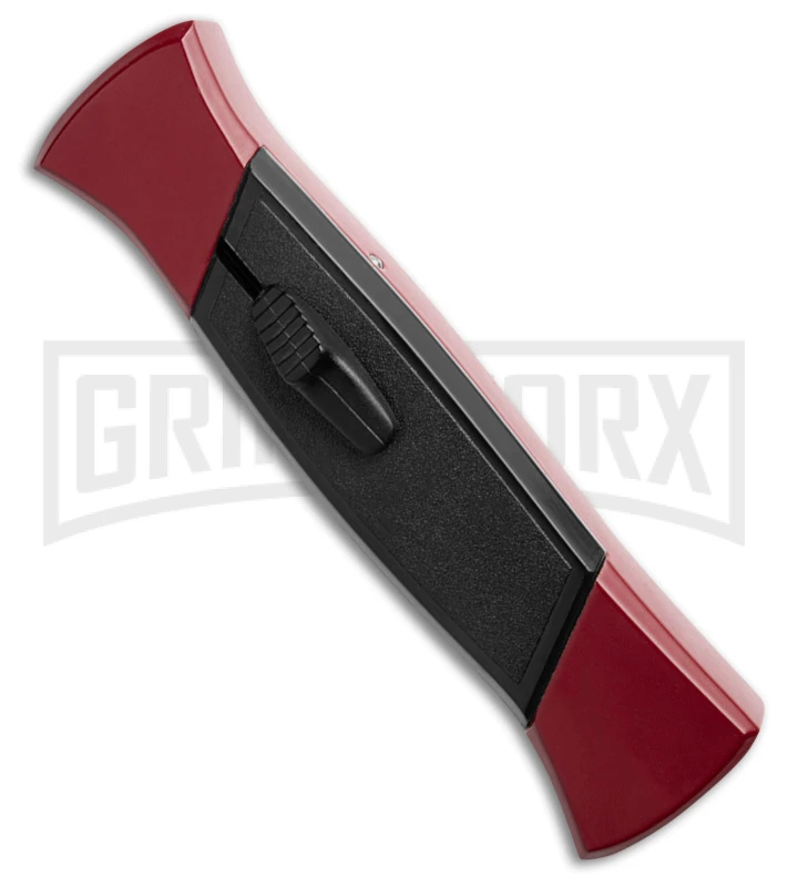AKC 777 Blackfinger Red/Black OTF Automatic Knife - Black Plain Dagger 4 AKC 777 Blackfinger Red/Black OTF Automatic Knife - Black Plain Dagger - Image 2