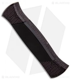 AKC 777 Blackfinger OTF Automatic Knife Sim Carbon Fiber (3.375" Black Flat) -Akc Sales Store AKC 777 Blackfinger Sim Carbon Fiber Black Flat BHQ 90290 er side