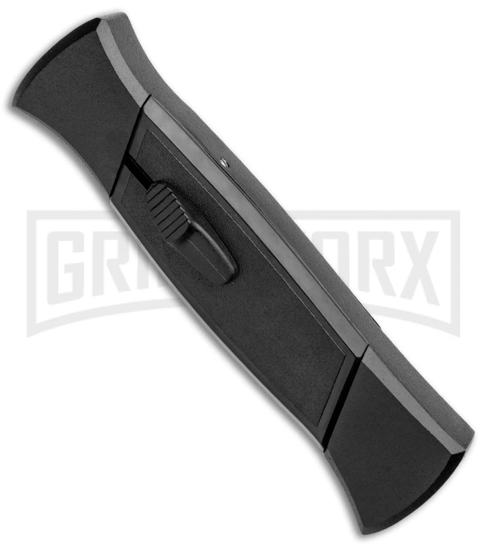 AKC 777 Blackfinger Black OTF Automatic Knife - Black Tanto 4 AKC 777 Blackfinger Black OTF Automatic Knife - Black Tanto - Image 2