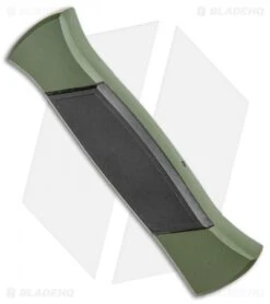 AKC 777 Green Blackfinger Dagger OTF Auto Brushed Aluminum (3.375" Black) -Akc Sales Store AKC 777 Green Blackfinger Dagger OTF Auto Brushed Aluminum Black BHQ 87411 jr side