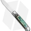 AKC Classic 8" Lever Lock Automatic Italian Knife Abalone (3.2" Polish Flat) -Akc Sales Store AKC 8in LL Italian Auto Abalone Polish Flat BHQ 82042 jr