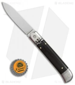 AKC 8" Lever Lock Italian Auto Ebony Wood (3.2" Polish Flat) -Akc Sales Store AKC 8in Lever Lock Italian Auto Ebony Wood Polish Flat BHQ 82016 er bottlecap