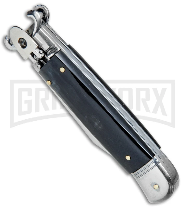 AKC 8" Shot Shell Puller Dark Horn Lever Lock - Clip Point 4 AKC 8" Shot Shell Puller Dark Horn Lever Lock - Clip Point - Image 2