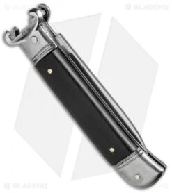 AKC Shot Puller 8" Lever Lock Italian Auto Ebony Wood (3.2" Polish Flat) -Akc Sales Store AKC 8in Shot Puller LL Ebony Wood BP 19888 jr side