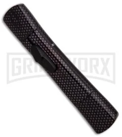 AKC Concord Full Sim Carbon Fiber OTF Automatic Knife - Flat Black -Akc Sales Store AKC Concord Full Sim Carbon Fiber Black Flat BHQ 90292 er spine large