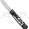AKC Minion Concord Zebra OTF Automatic Knife - Flat Grind Satin Plain
