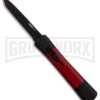 AKC Concord Black/Red OTF Automatic Knife - Tanto Black Plain -Akc Sales Store AKC Concord Tanto Black Red Black BHQ 90288 er large