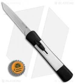 AKC Concord Tanto OTF Automatic Knife Black/White (3.25" Satin) -Akc Sales Store AKC Concord Tanto Black White Satin BHQ 90287 er bottlecap