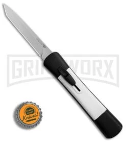 AKC Concord Black/White OTF Automatic Knife - Tanto Satin Plain 9 AKC Concord Black/White OTF Automatic Knife - Tanto Satin Plain -Akc Sales Store AKC Concord Tanto Black White Satin BHQ 90287 er bottlecap large