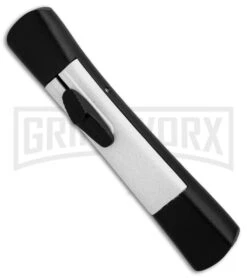 AKC Concord Black/White OTF Automatic Knife - Tanto Satin Plain 8 AKC Concord Black/White OTF Automatic Knife - Tanto Satin Plain -Akc Sales Store AKC Concord Tanto Black White Satin BHQ 90287 er spine large