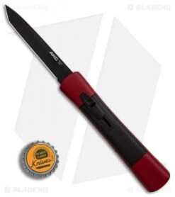 AKC Concord Tanto OTF Automatic Knife Red/Black (3.25" Black) -Akc Sales Store AKC Concord Tanto Red Black Black BHQ 90289 er bottlecap