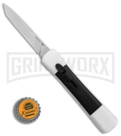 AKC Concord White/Black OTF Automatic Knife - Tanto Satin Plain 9 AKC Concord White/Black OTF Automatic Knife - Tanto Satin Plain -Akc Sales Store AKC Concord Tanto White Black Satin BHQ 90286 er bottlecap large