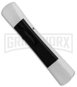 AKC Concord White/Black OTF Automatic Knife - Tanto Satin Plain 8 AKC Concord White/Black OTF Automatic Knife - Tanto Satin Plain -Akc Sales Store AKC Concord Tanto White Black Satin BHQ 90286 er spine large
