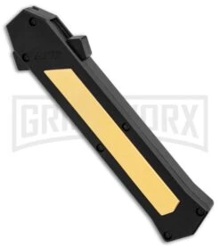 AKC F-16 Brass D/A OTF Automatic Knife - Bayo Satin Plain 8 AKC F-16 Brass D/A OTF Automatic Knife - Bayo Satin Plain -Akc Sales Store AKC F 16 BHQ Exclusive Brass Bayo Satin Plain GX 30990 er spine large