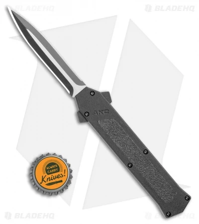 AKC F-16 D/A Dagger OTF Automatic Knife Black (3.3" Two Tone) 6 AKC F-16 D/A Dagger OTF Automatic Knife Black (3.3" Two Tone) - Image 4