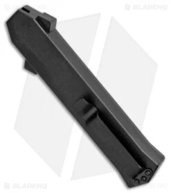 AKC F-16 D/A Bayonet OTF Automatic Knife Black Carbon Fiber (3.3" Bayo) -Akc Sales Store AKC F 16 DA Bayo OTF Auto Black CF Bayo BHQ 102234 jr side