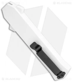 AKC F-16 D/A Bayonet OTF Automatic Knife White (3.3" Two Tone) 8 AKC F-16 D/A Bayonet OTF Automatic Knife White (3.3" Two Tone) -Akc Sales Store AKC F 16 DA Bayo OTF Auto White TT BHQ 114660 jr side