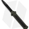 AKC F-16 D/A Bayonet OTF Automatic Knife OD Green Aluminum (3.3" Black) -Akc Sales Store AKC F 16 DA Bayonet OD Green Black BHQ 86948 er
