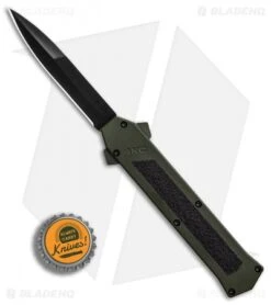 AKC F-16 D/A Bayonet OTF Automatic Knife OD Green Aluminum (3.3" Black) 9 AKC F-16 D/A Bayonet OTF Automatic Knife OD Green Aluminum (3.3" Black) -Akc Sales Store AKC F 16 DA Bayonet OD Green Black BHQ 86948 er bottlecap