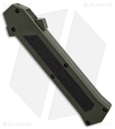 AKC F-16 D/A Bayonet OTF Automatic Knife OD Green Aluminum (3.3" Black) 5 AKC F-16 D/A Bayonet OTF Automatic Knife OD Green Aluminum (3.3" Black) - Image 3