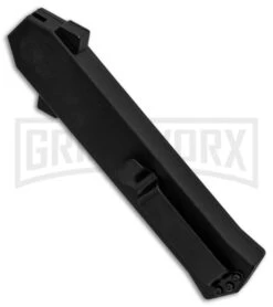 AKC F-16 Snake Skin D/A OTF Automatic Knife - Bayo Satin Plain -Akc Sales Store AKC F 16 DA Bayonet Snake Skin Satin BHQ 78292 er side large