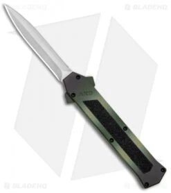 AKC F-16 D/A Dagger OTF Automatic Knife Green Camo (3.3" Satin)