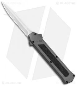 AKC F-16 D/A Dagger OTF Automatic Knife Gray (3.3" Satin)