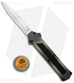 AKC F-16 D/A Bayonet OTF Automatic Knife OD Green Camo (3.4" Satin) -Akc Sales Store AKC F 16 DA Dagger OTF Auto OD Green Camo Satin BHQ 125319 jr bottlecap