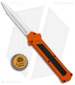 AKC F-16 D/A Dagger OTF Automatic Knife Orange (3.3" Satin) -Akc Sales Store AKC F 16 DA Dagger OTF Auto Orange Satin BHQ 91966 jr bottlecap