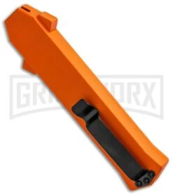AKC F-16 Orange D/A OTF Automatic Knife - Dagger Satin Plain 8 AKC F-16 Orange D/A OTF Automatic Knife - Dagger Satin Plain -Akc Sales Store AKC F 16 DA Dagger OTF Auto Orange Satin BHQ 91966 jr side large